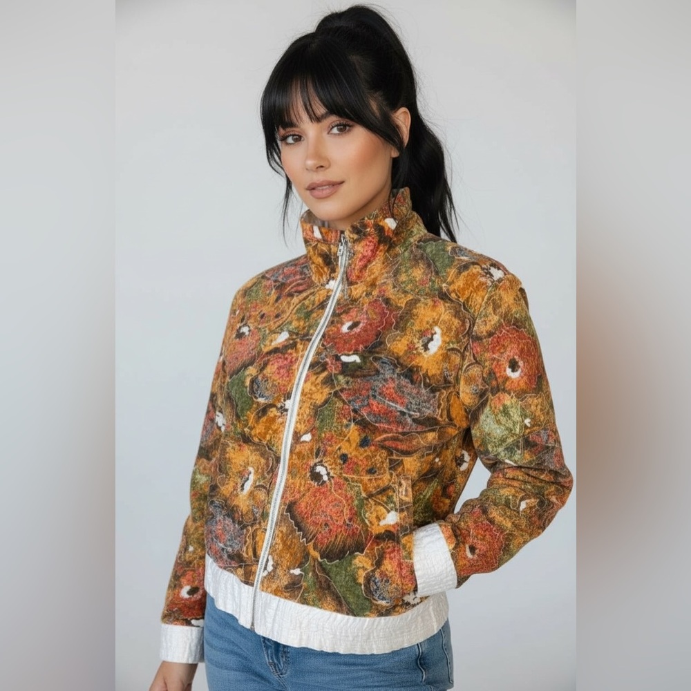 Vintage Reversible Jacket with Floral Lining
